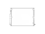 Condensator climatizare Toyota Land Cruiser, 11.1902, motor 4.7 V8, 170 kw benzina, cutie automata, full aluminiu brazat, 615 x465 x16 mm, cu uscator, Aftermarket