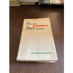 Alexandru Balaci - Studii italiene (prima editie, 1958)