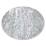 Covor MEFE modern Cerc 6182 Beton - structural două niveluri de l&acirc;nă gri , cerc 100 cm