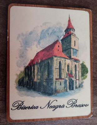 D1 - Magnet frigider - tematica turism - Biserica Negra Brasov - Romania 34 foto