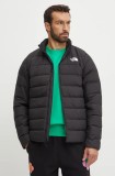 The North Face geaca Aconcagua 3 barbati, culoarea negru, de tranzitie, NF0A84HZ4H01
