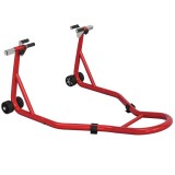 HOMCOM Stand Față Motocicletă 200 kg cu Adaptoare Reglabile, Protecții Antiderapante, Compatibil 18"/17" Anvelope