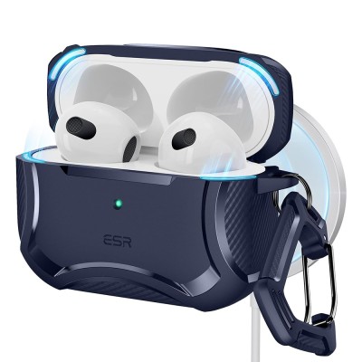 Husa Apple AirPods Pro ESR Cyber Armor Tough HaloLock, albastru foto