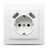 7. Priza Schuko 2xUSB ST Racer