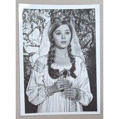ACTRITA ANA SZELES IN FILMUL &#039; TINERETE FARA BATRANETE &#039; , FOTOGRAFIE PENTRU PRESA , 1969