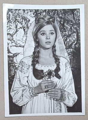 ACTRITA ANA SZELES IN FILMUL &amp;#039; TINERETE FARA BATRANETE &amp;#039; , FOTOGRAFIE PENTRU PRESA , 1969 foto