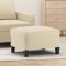 vidaXL Taburet, crem, 60x50x41 cm, material textil