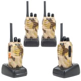 Pachet statii radio portabile PNI PMR R40 Camo 0.5W, 16 canale, ASQ, TOT, monitor, programabila, acumulatori Li-Ion 1200mAh, inc