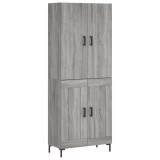 Cumpara ieftin Dulap inalt, gri sonoma, 69,5x34x180 cm, lemn compozit