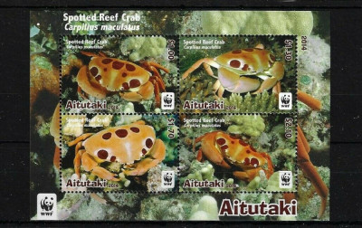 Aitutaki 2014 - Fauna WWF, crabi, bloc neuzat foto