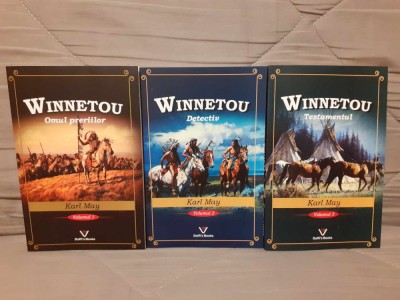 WINNETOU (OMUL PRERIILOR/DETECTIV/TESTAMENTUL)-KARL MAY (3 VOL) foto