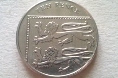 MONEDA 10 PENCE 2014-MAREA BRITANIE foto