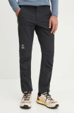 Hagl&ouml;fs pantaloni de exterior Mor&auml;n Softshell culoarea negru, 605404