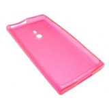 Husa silicon ciclamen pentru Nokia Lumia 800