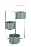 Cumpara ieftin Suport ghivece flori metal verde Keyra 45x21x68 cm