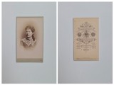 Fotografie de colectie CDV Atelier Josef Lowy, Fotograful Curtii din Viena, Portret de femeie, Wien, Viena, Austria, Austro-Ungaria, 1878