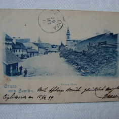 Carte postala SEMLIN Belgrad Serbia circulata la 1899