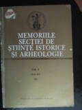 Memoriile sectiei de stiinte istorice si arheologice seria 4, tomul 17