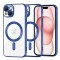 Husa MagSafe pentru Apple iPhone 15, Techsuit, Luxury Crystal, Albastra
