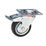 Roata Pivotanta Cu Flansa 1104, Cu Frana / 160Mm, 150Kg - 2Buc