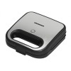 Sandwich maker Heinner SILVERSTONE, 750 W, capacitate 2 sandwich-uri, placi antiadezive fixe tip grill