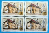 TIMBRE ROMANIA LP 638/1966 500 ani zidirea Manastirii Putna -Bloc de 4 -MNH