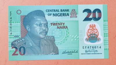 20 Naira 2006 Bancnota veche Africa - Nigeria - stare foarte buna UNC foto