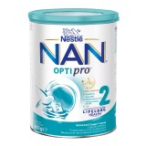 Formula de lapte praf Nan 2 Optipro HMO, 6-12 luni, 800 g, Nestle