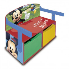 Mobilier 2 in 1 pentru depozitare jucarii Mickey Mouse foto