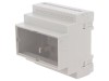 Carcasă DIN 90x87x65mm ABS Gri UL94V-0, KRADEX