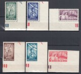 ROMANIA 1948 LP 249 O.S.P. DANTELAT SI NEDANTELAT SERIE MNH