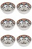 Set boluri, 6 piese, 250 ml, Portelan, Alb