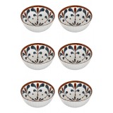 Set boluri, 6 piese, 250 ml, Portelan, Alb