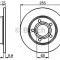 Disc frana AUDI ALLROAD (4BH, C5) (2000 - 2005) BOSCH 0 986 478 480