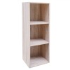 Biblioteca MDF Lemn 3 Rafturi Maro Deschis 30x23.5x89cm Etajera Living Birou