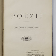 POEZII de OCTAVIAN GOGA - BUCURESTI, 1907