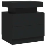 Cumpara ieftin Noptiera, negru, 45x35x52 cm, lemn prelucrat