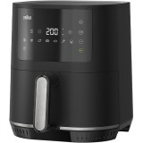 Friteuza cu aer cald, fara ulei, Braun Multifry 3 HF3030, 1500W, 4.3L, tehnologie RealAir, 8 programe automate, temperatura ajustabila, timer, ecran d