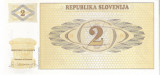 Bancnota 2 tolari 1990 - Slovenia, aUNC/UNC