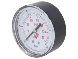 Manometru 0-10 bar 63mm pentru lichide și gaze inerte
