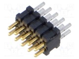 Conector şiruri pini tată 10 pini 1,27mm gold flash THT SAMTEC