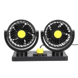 Ventilator Auto Dublu, 15W, 2 Trepte, 360 grade, racire instanta