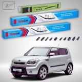 Cumpara ieftin Ștergătoare Kia Soul I AM Hatchback 2008-2014 | Set Față și Spate Flat Premium &ndash; TeamCar&reg;