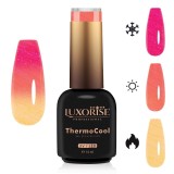 Cumpara ieftin Oja Semipermanenta Termica 3 Culori LUXORISE ThermoCool - Innocent Orange 10ml