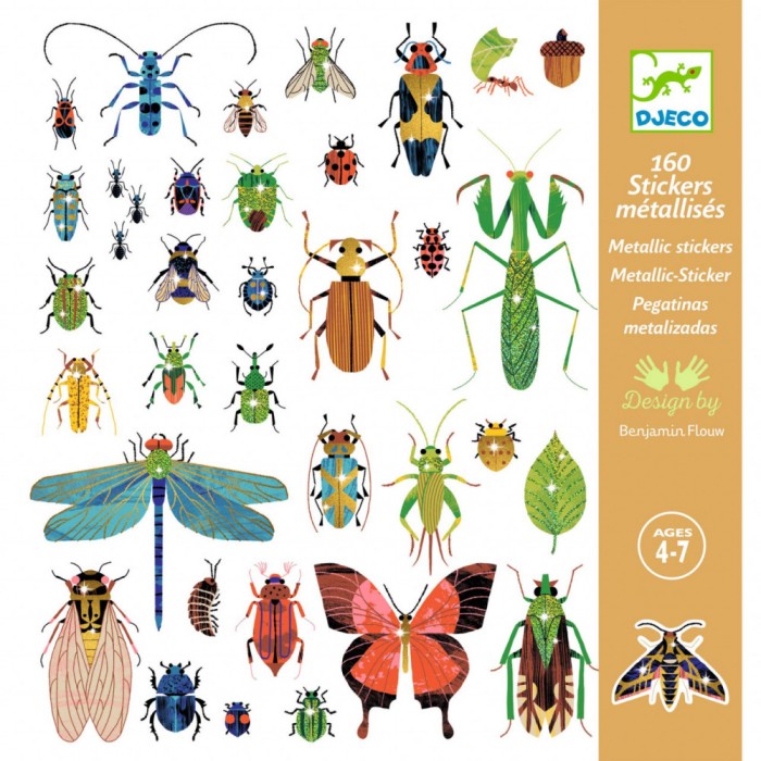 Abtibilduri metalice Microcosmos, Djeco
