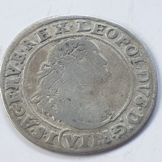 Ungaria 6 kreuzer 1669 argint Leopold l