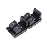 Comutator reglaj geam Vw Bora 1998-, Golf 4 1997-, Passat B5 1966-, Seat Leon 1999-, Toledo 1999-, crom, 3BD959857
