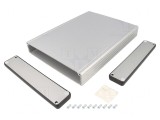 Carcasă Aluminiu Gri cu Panou 165x220x30mm