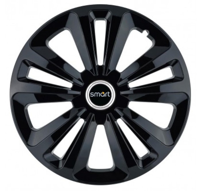 Set 4 Capace Roti, potrivite jantelor de R16, pentru Smart, model terra negru