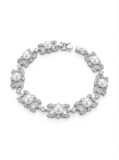 Cumpara ieftin Bratara de Lux din Argint 925 cu Perle si Zale Filigranate Incrustate cu Zirconii, 18 cm, 16.20g